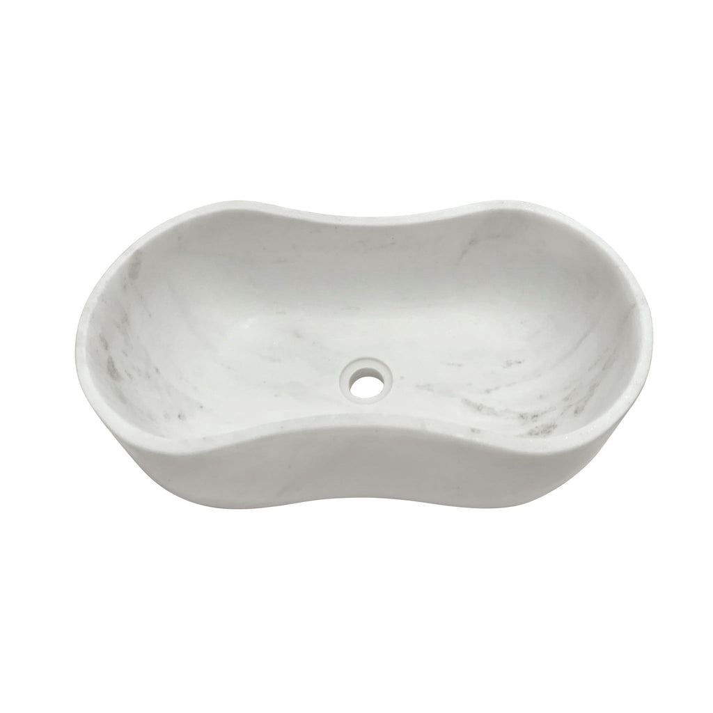 Bathroom Vessel Sink With Wavy Design