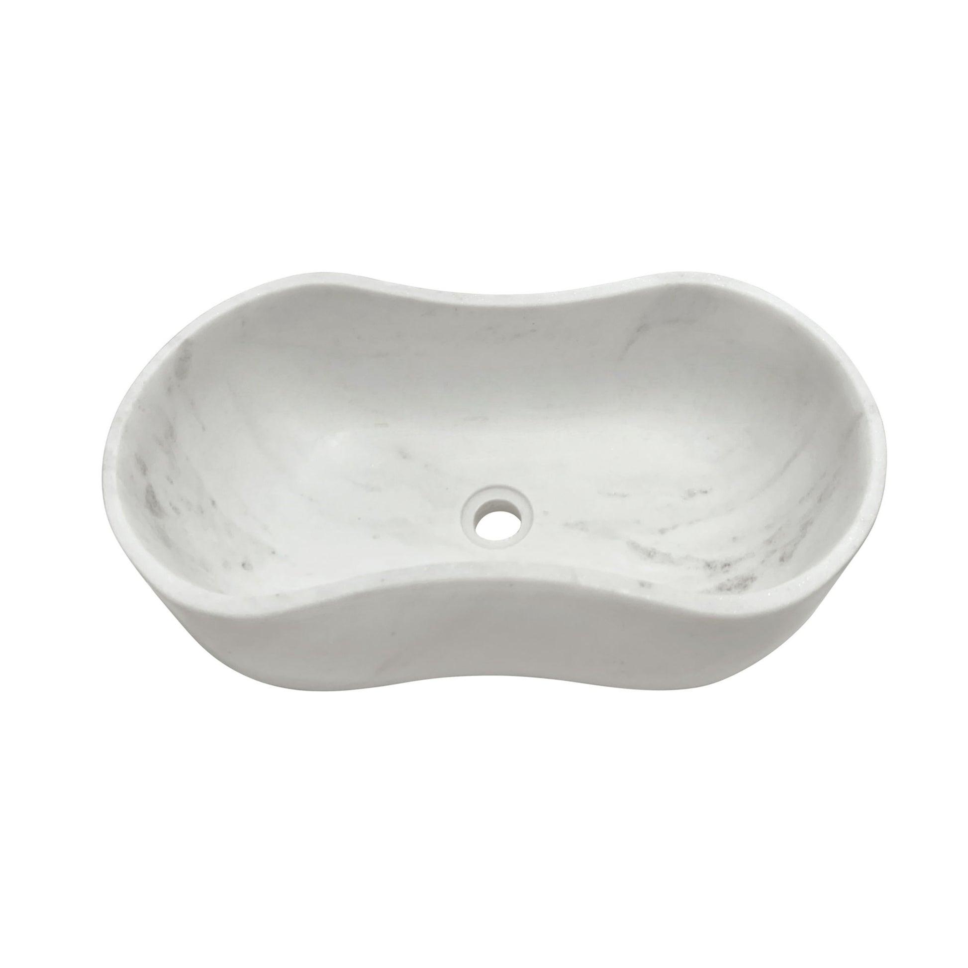 Bathroom Vessel Sink With Wavy Design