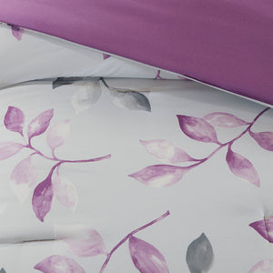 Lafael - King Complete Comforter And Sheet Set - Purple