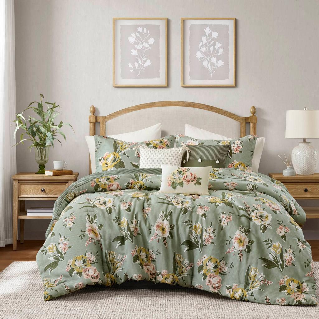 Salara - Comforter Set - Green