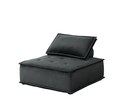 Anna - Velvet Armless Lounge Chair