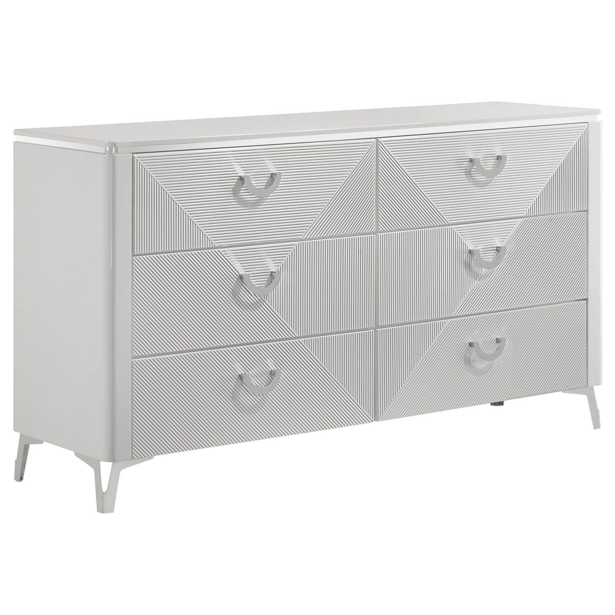 Buckley - 6 Drawer Dresser - Gloss White
