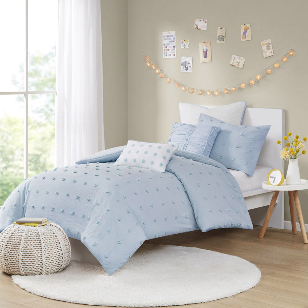 Brooklyn - Twin Duvet Cover Set - Blue