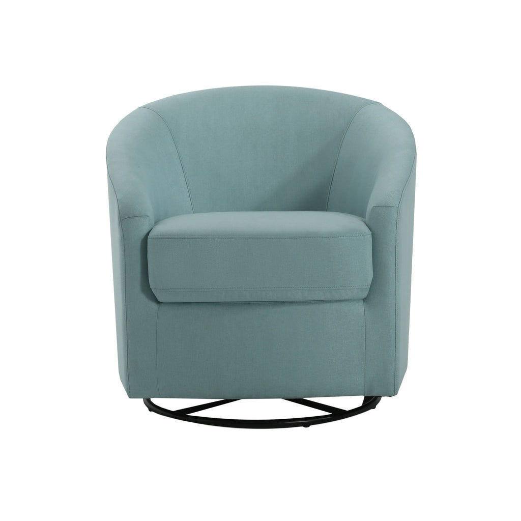 Contemporary Swivel Glider Chair With 360 Degree Rotation