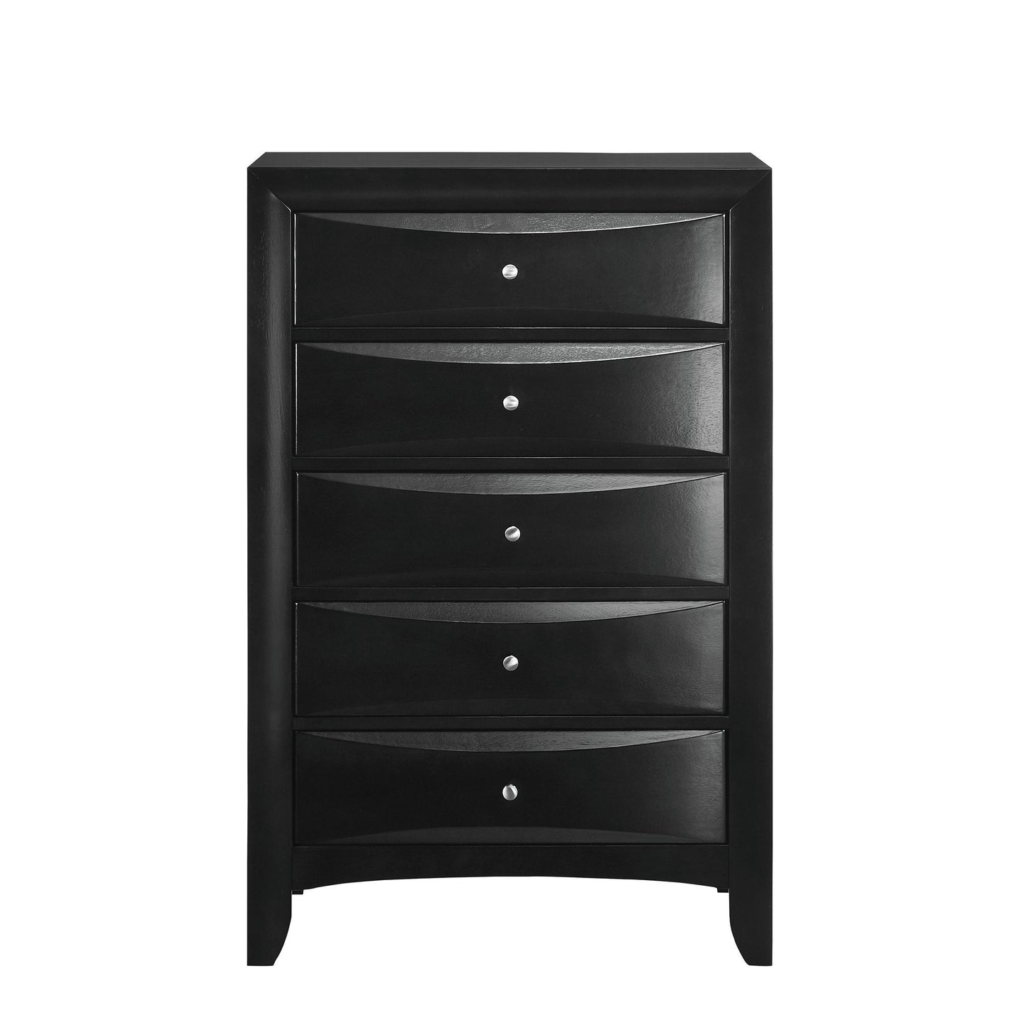 Emily - 5 Drawer Chest - Black