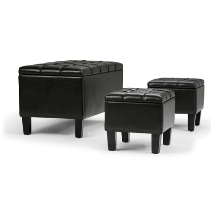 Dover - 3 Piece Storage Ottoman