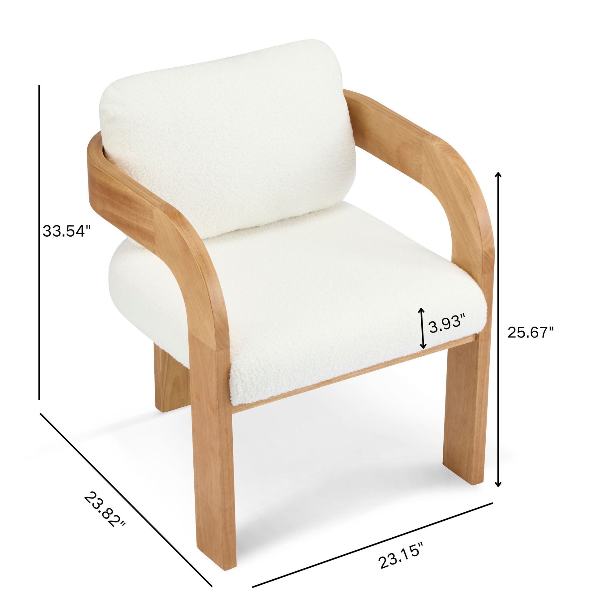 2 Pack Dining Chairs With Pillow Back