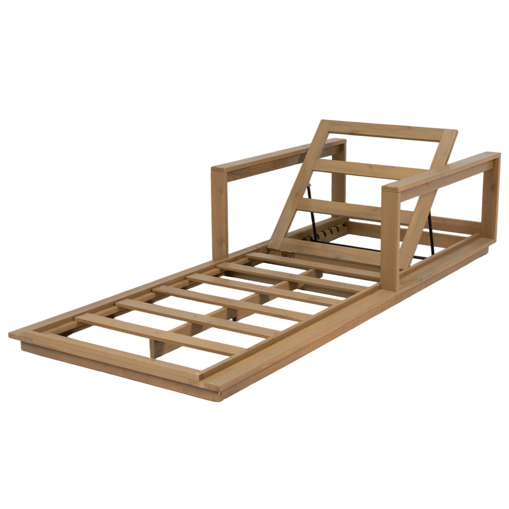 Modern Sunlounger With 5 Position Adjustable Backrest