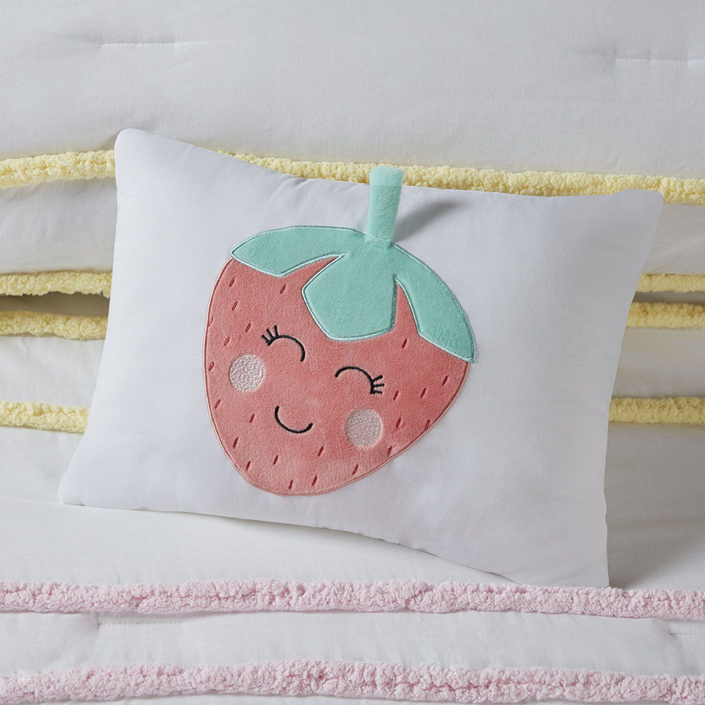 Haisley - Comforter Set With Trim - Pink