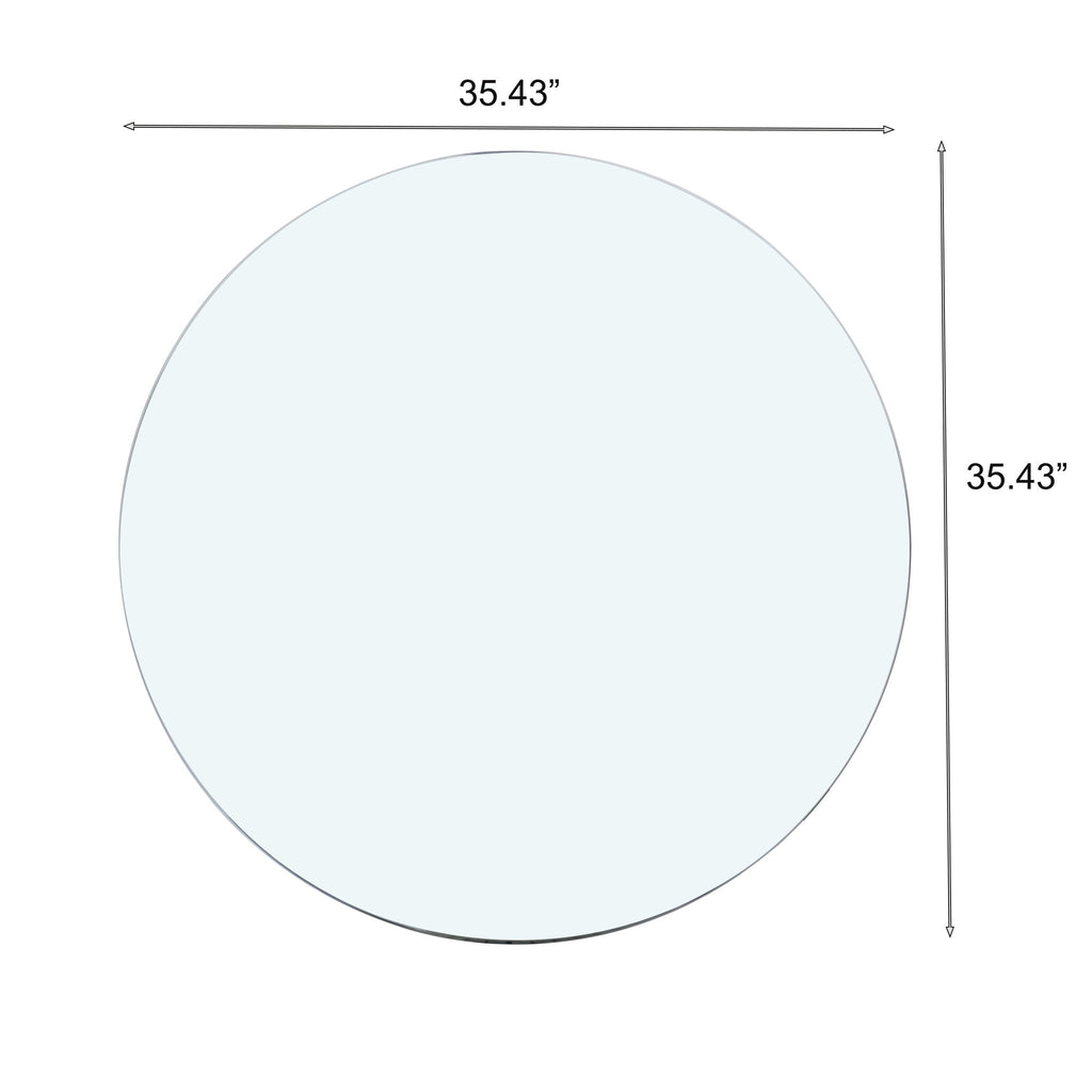 Round Tempered Glass Table Top