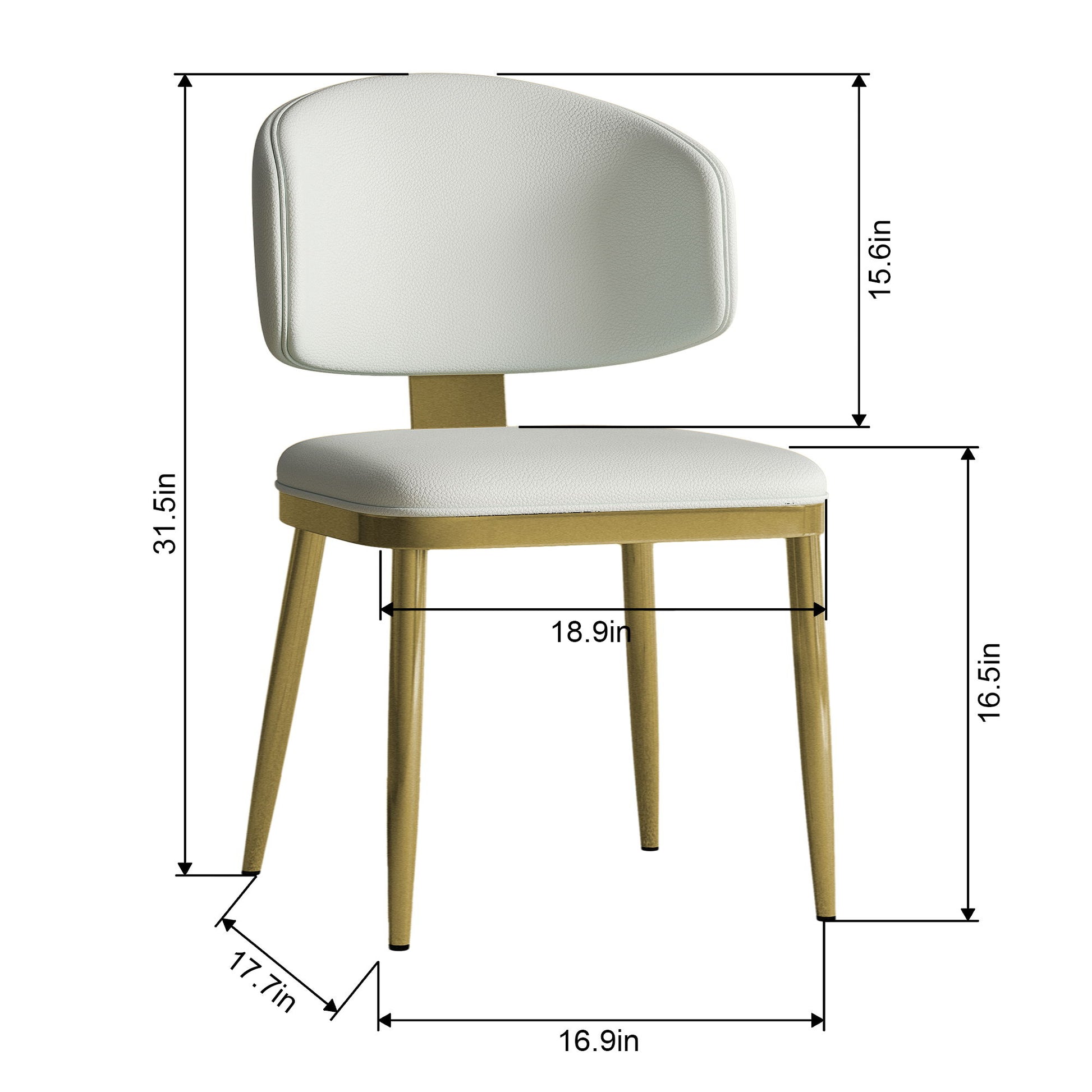 Modern Dining Chairs For Kitchen (Set of 2)