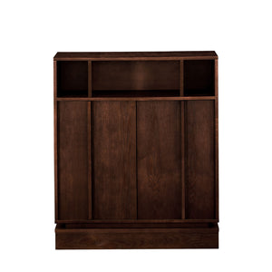 Fluted Sideboard Buffet Cabinet With 2 Doors And Adjustable Shelf, Storage Cabinet For Entryway