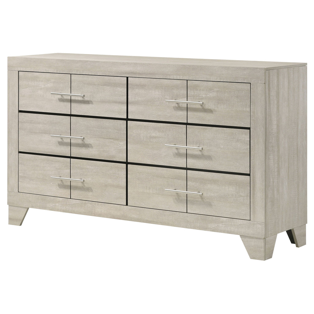Strout - 6 Drawer Dresser - Cream