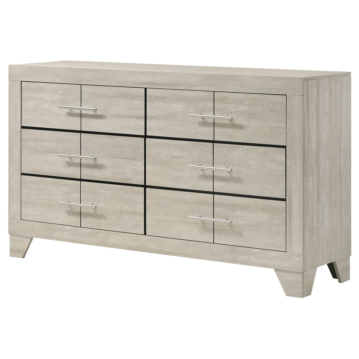 Strout - 6 Drawer Dresser - Cream