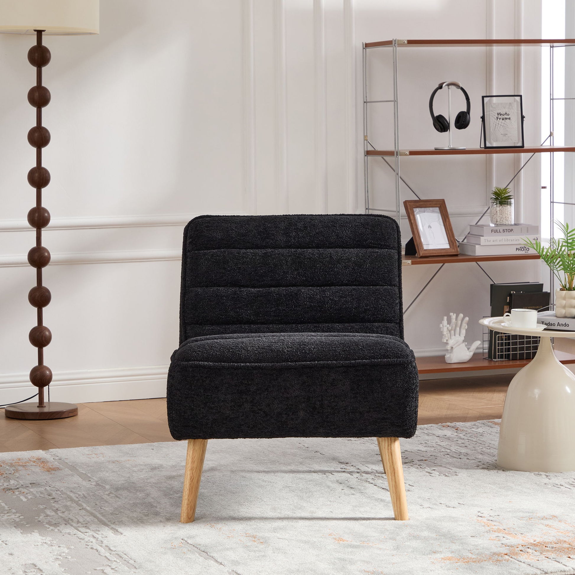 Upholstered Armless Accent Chair