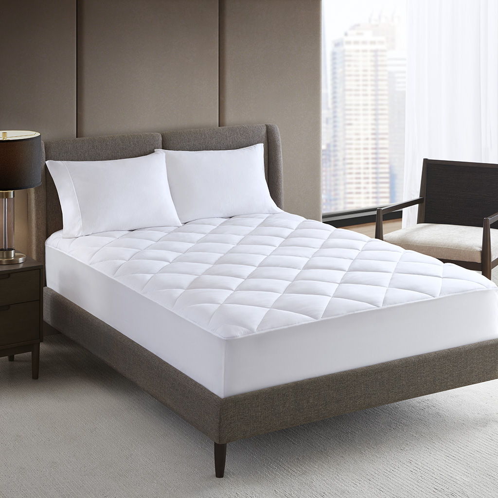 Microfiber Luxury - King Luxury Mattress Pad - White