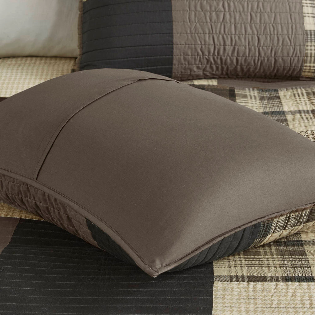 Winter Hills - Oversized Cotton Quilt Set - Tan