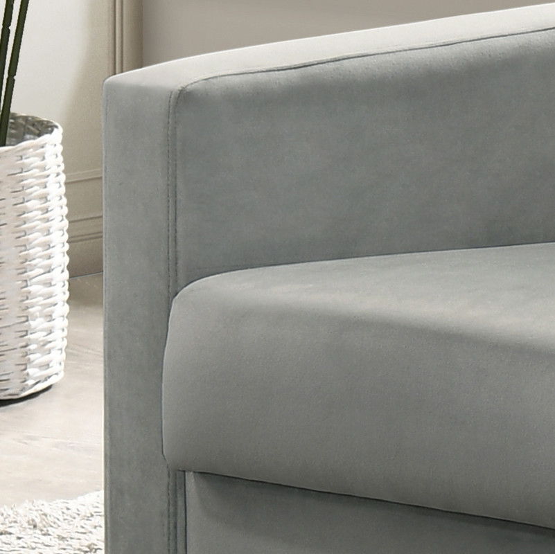 Hale - Velvet Accent Armchair With Tufting