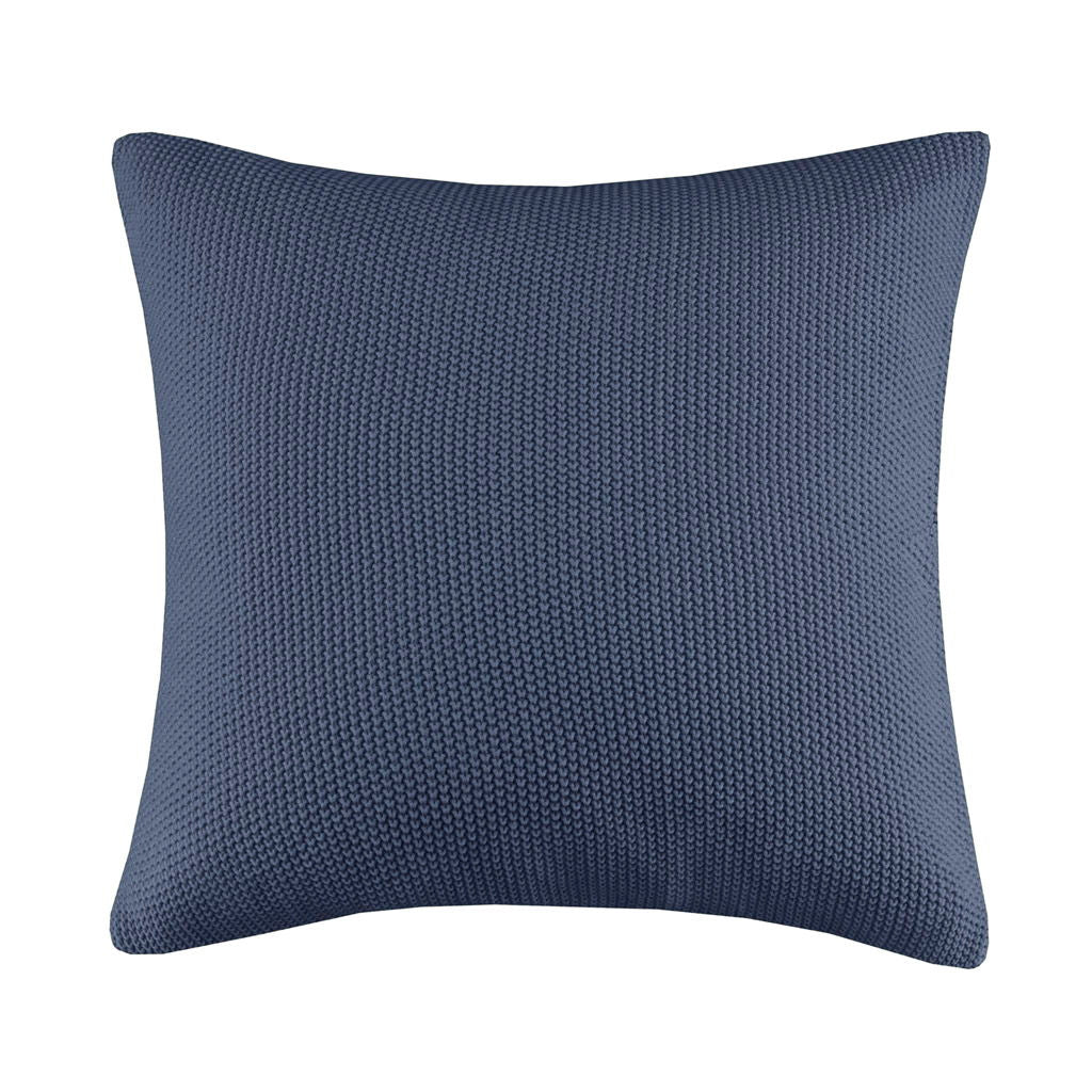 Bree Knit - Euro Pillow Cover - Indigo