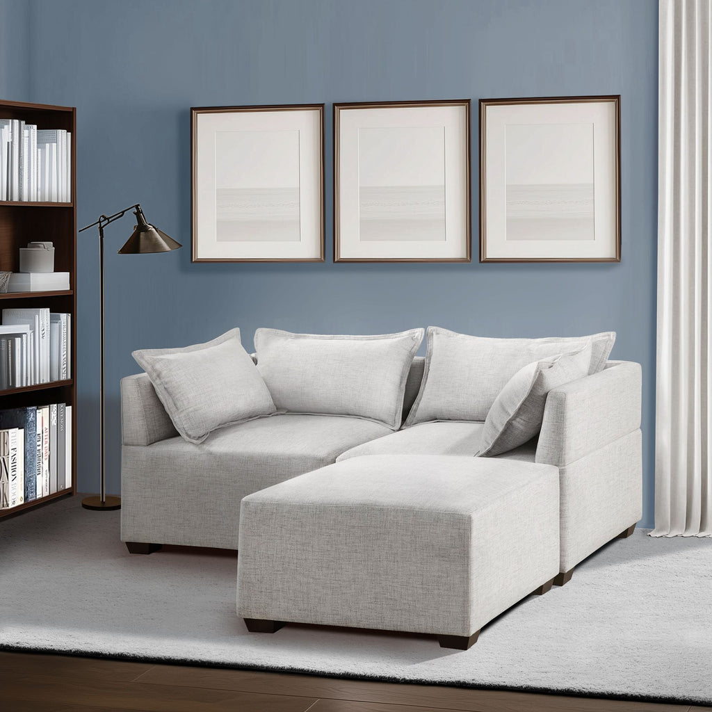 Molly - Modular Corner Chair - Silver Gray