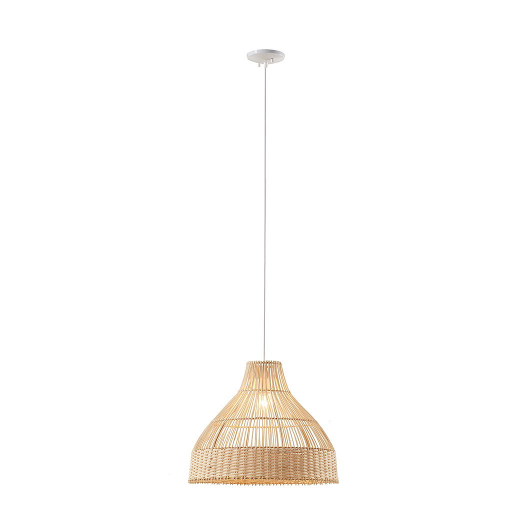 Wren - Bell Shaped Bamboo Pendant - Natural