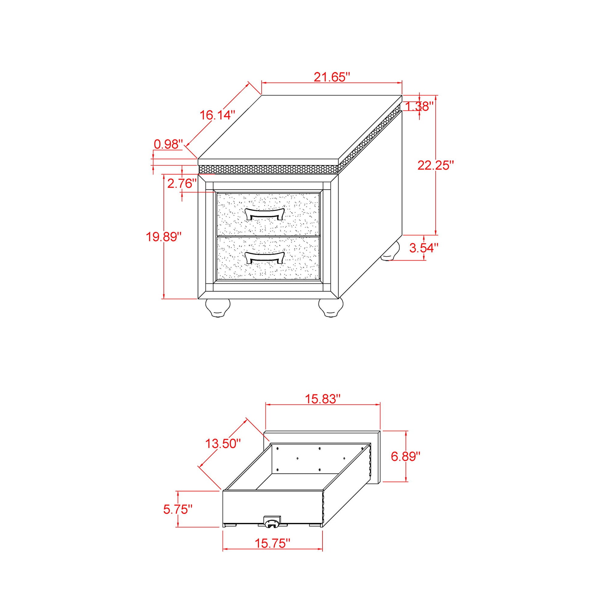 Maloise - Nightstand - White