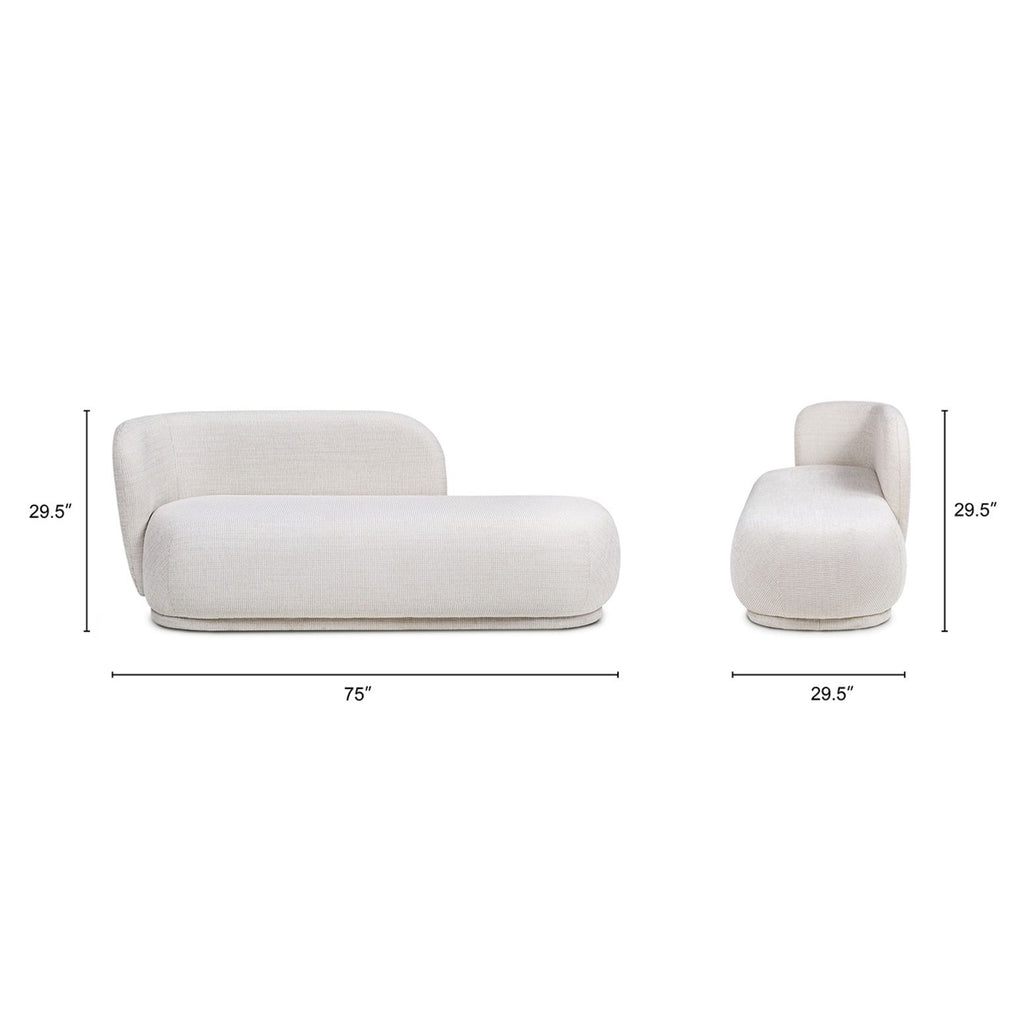 Aire - RAF Modern Rounded Chaise Lounge