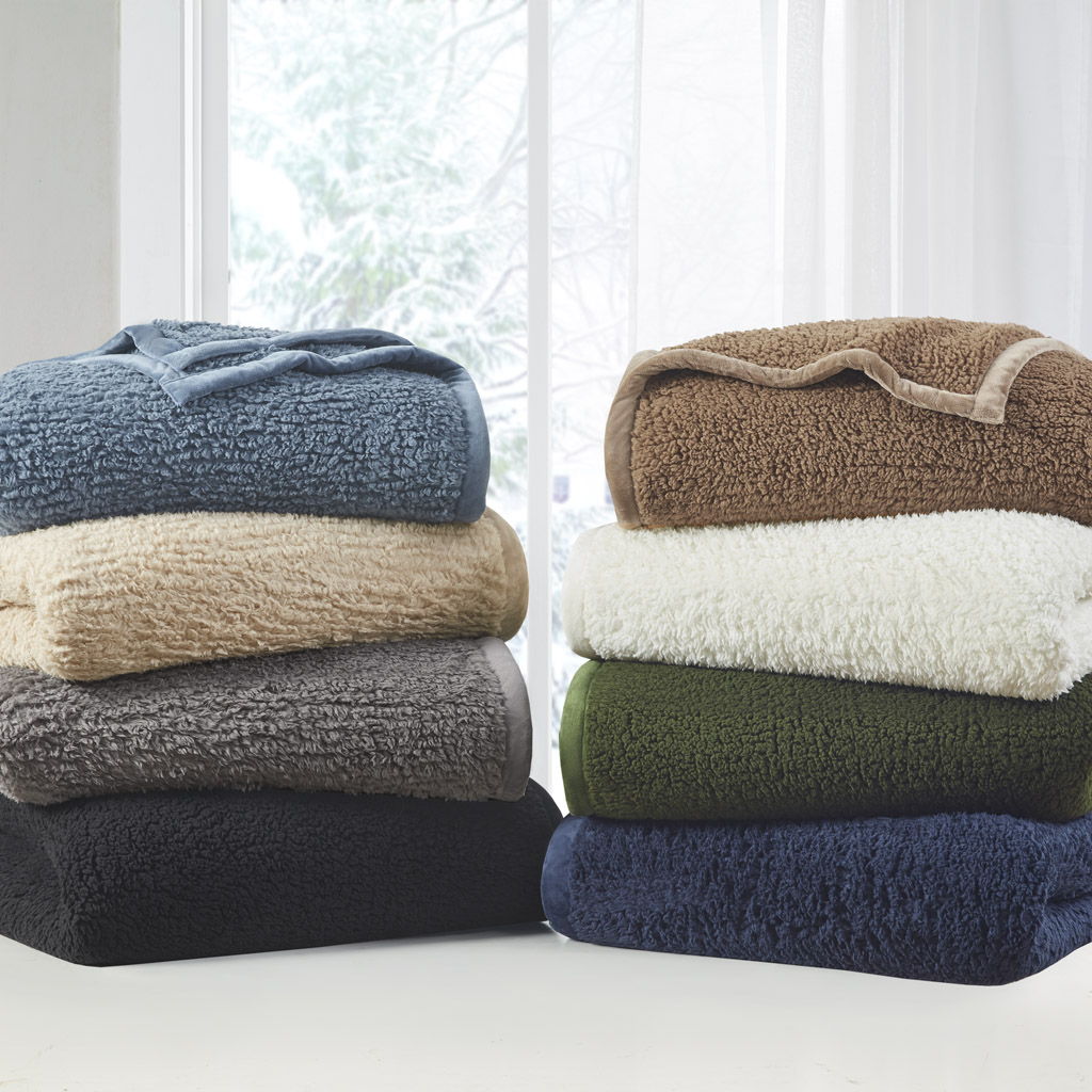 Burlington - King Berber Blanket - Gray