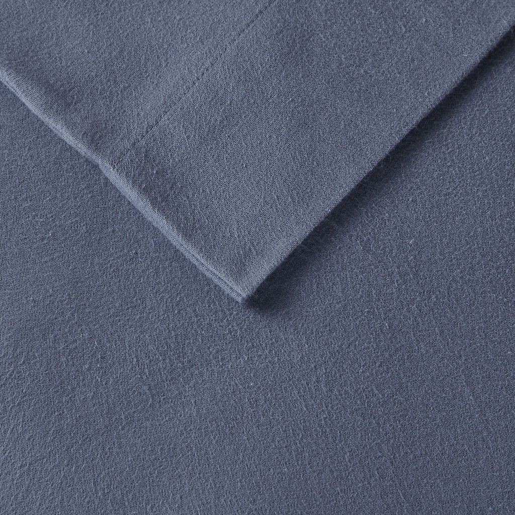 Cozy Flannel - Sheet Set - Blue Solid
