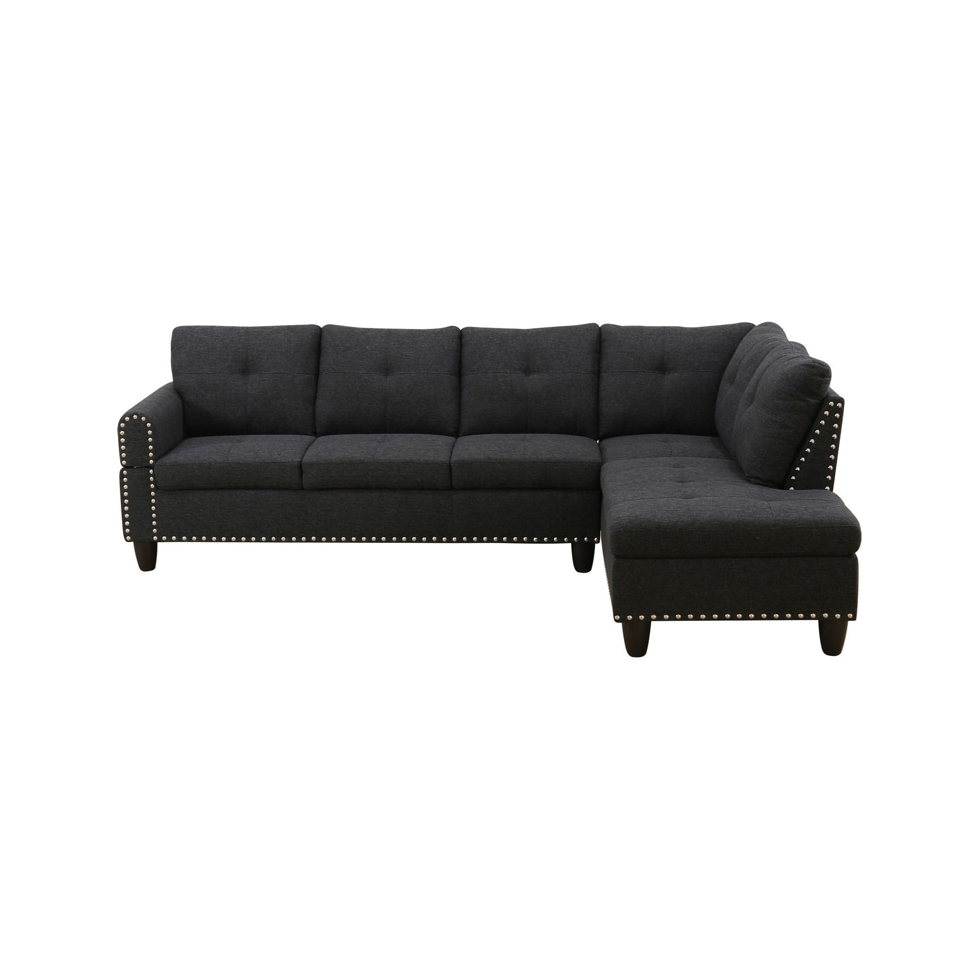 L - Shaped Sectional Sofa With Movable Left Chaise