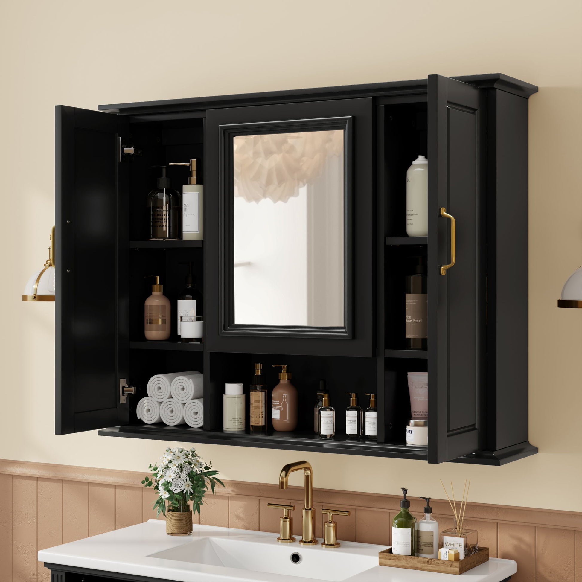 Modern Wall Mounted Medicine Cabinet With Mirror