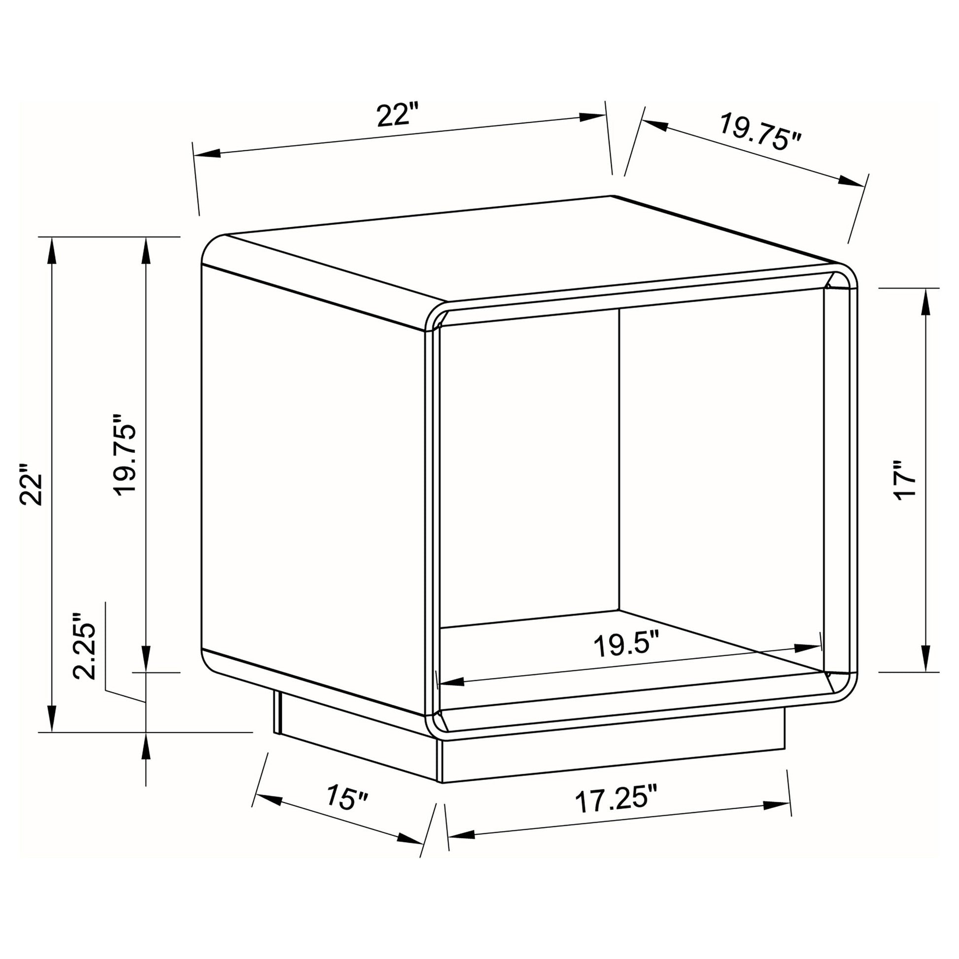 Fletcher - Table With Open Shelf
