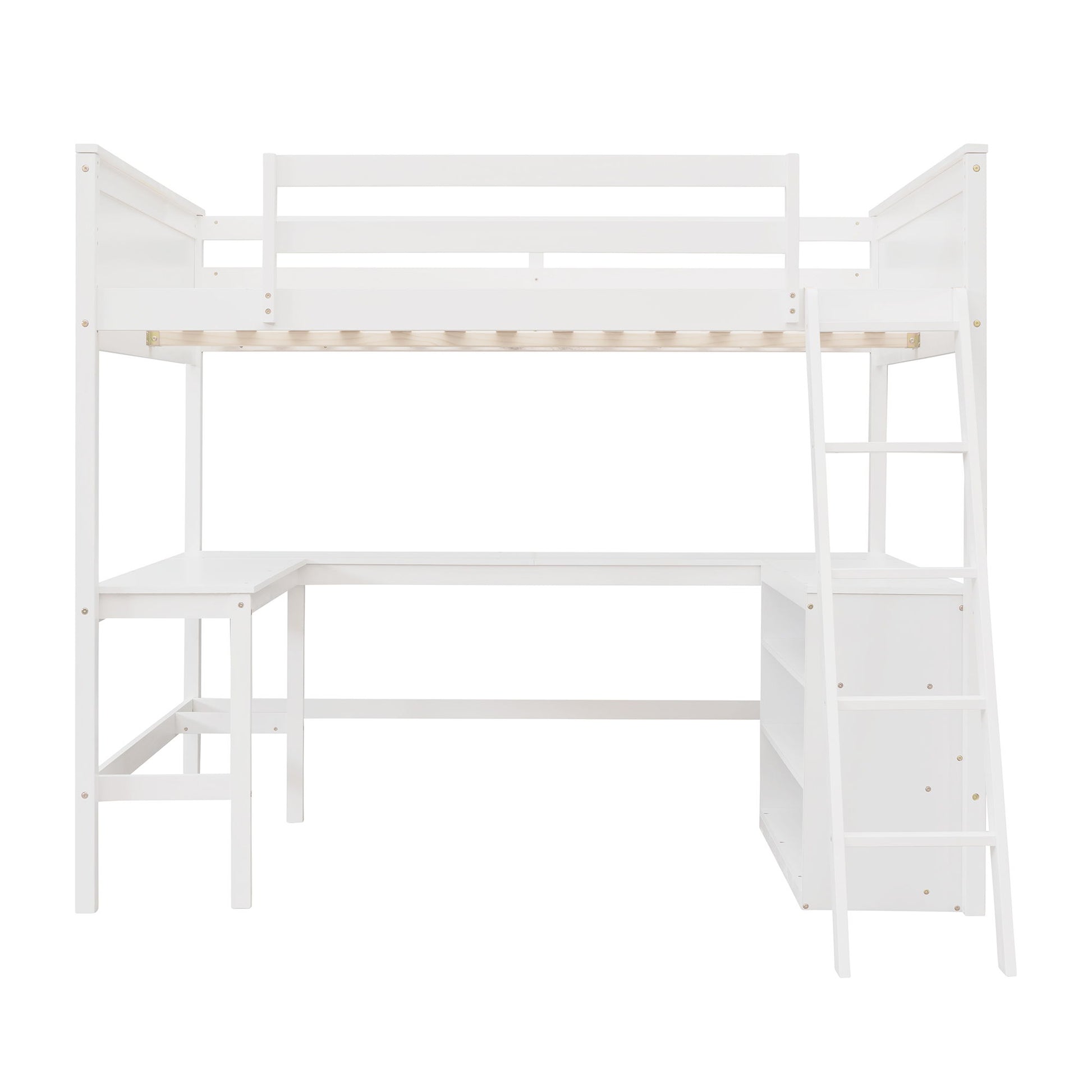 Loft Bed With Shelves With Desk