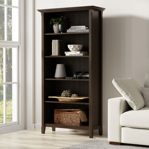 Amherst - 5 Shelf Bookcase - Brown