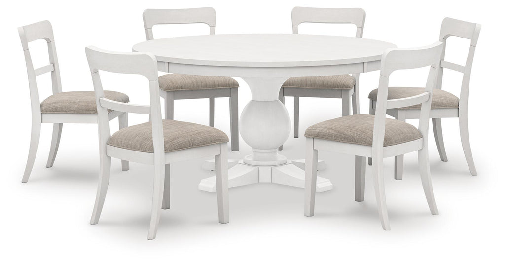 Greddinton - Round Dining Table Set