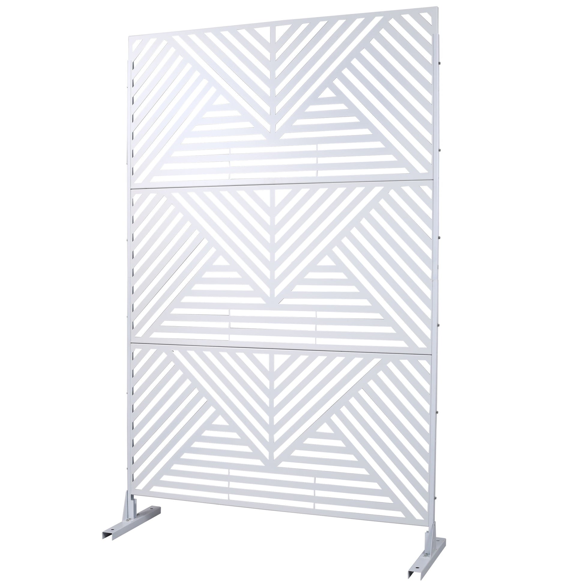 Freestanding Outdoor & Indoor Freestanding Metal Privacy Screen