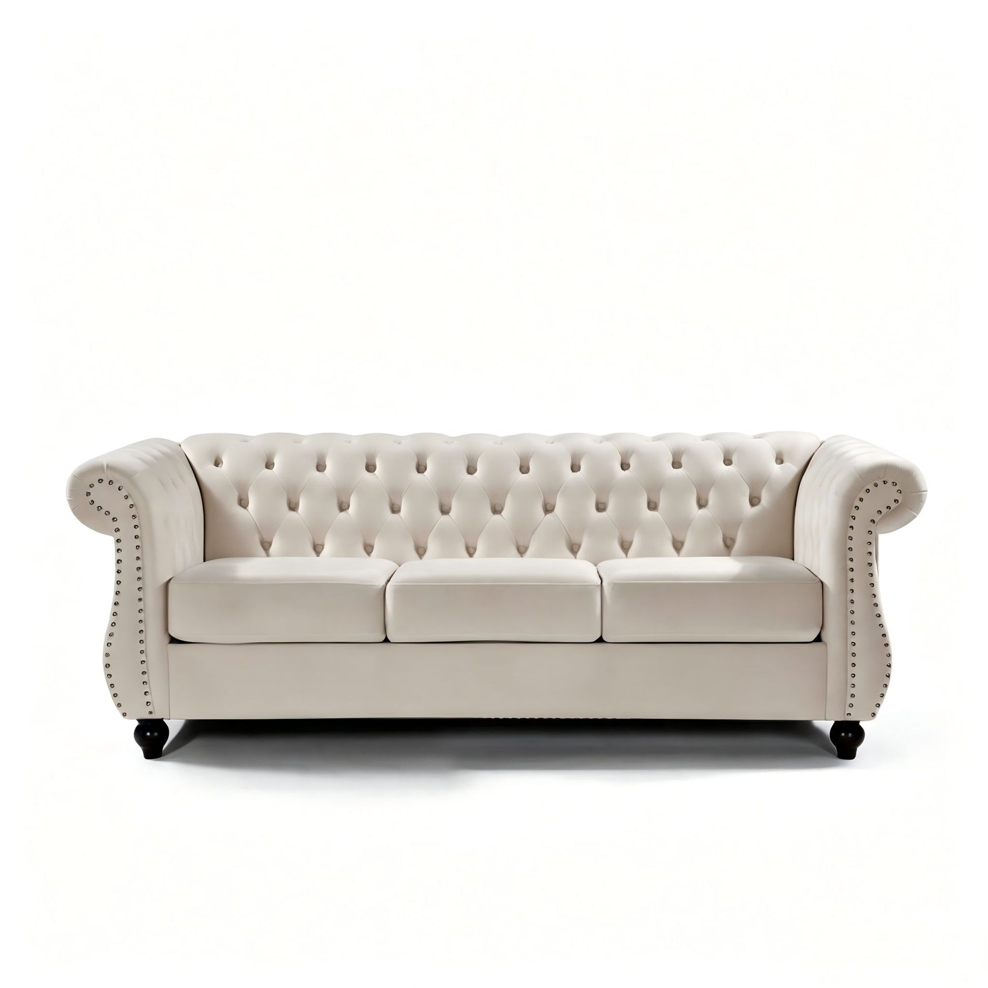 Chesterfield 3 Seater Sofa With Rolled Arms