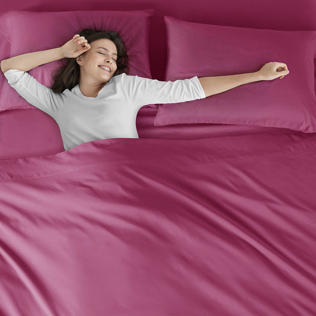 Microfiber - Queen All Season Wrinkle Free Sheet Set - Pink