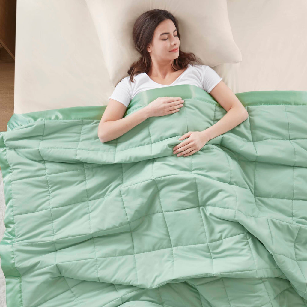 Windom - All Season Hypoallergenic Twin Blanket With 3M Scotchgard - Seafoam
