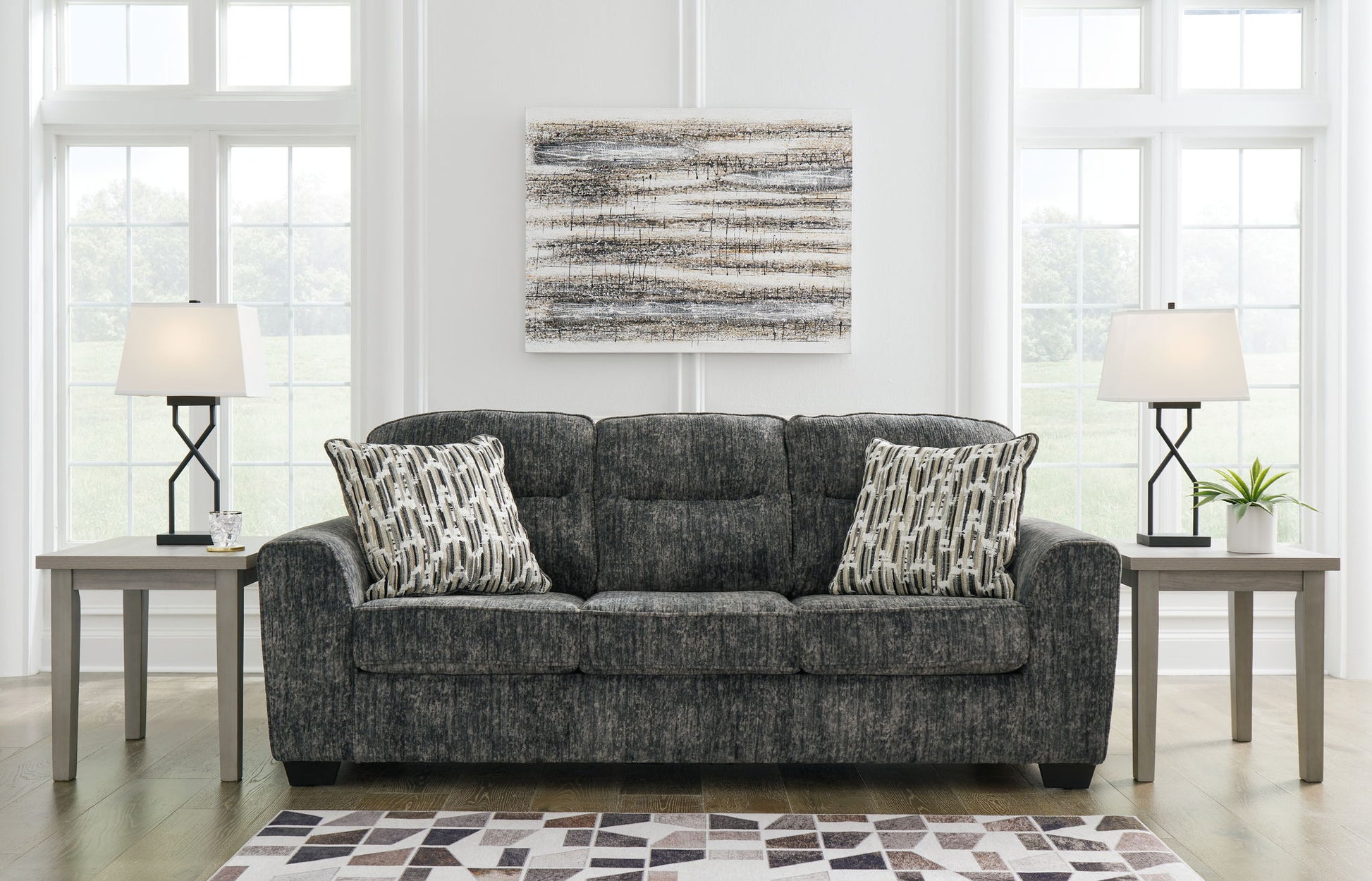 Lonoke - Sofa - Gunmetal