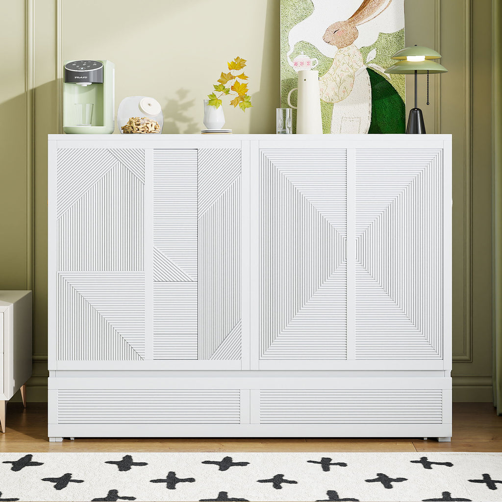 Murphy Bed With Large Drawer, USB Ports And Outlets