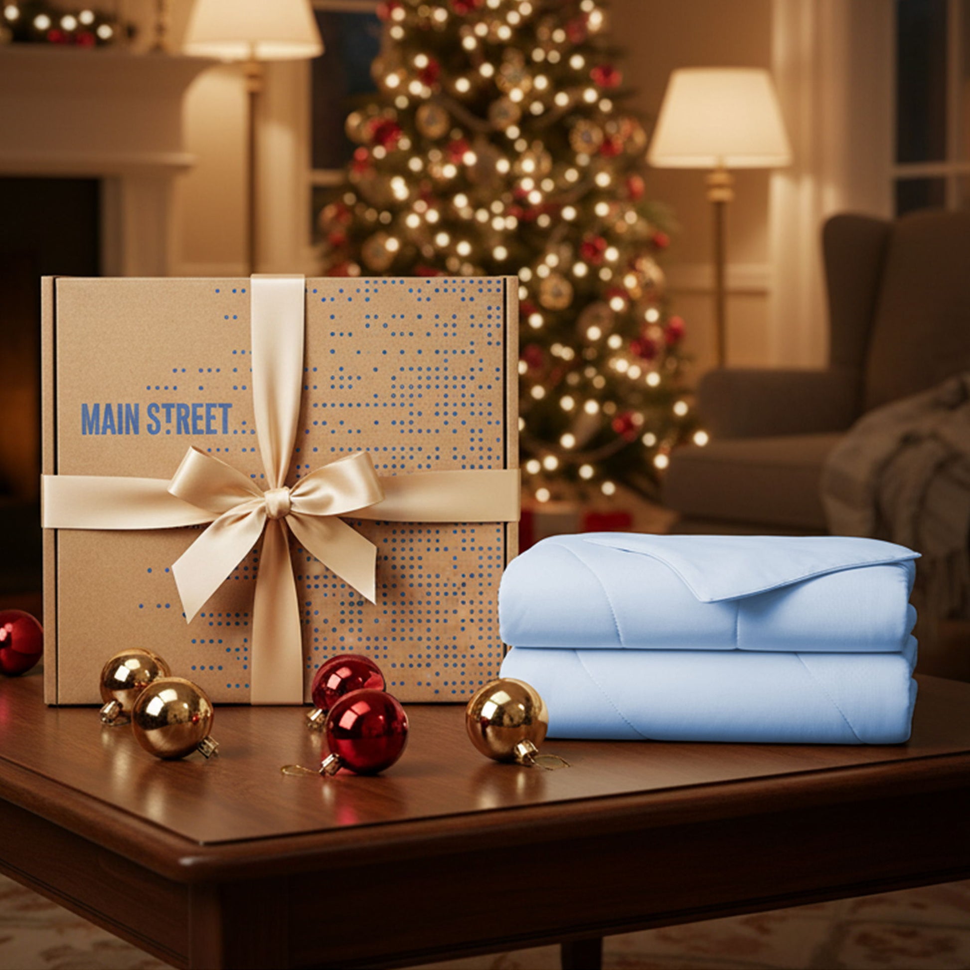 Ice Touch - Sublime Serenity Luxury Comforter Fabric - Ice Blue