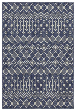 Sunshine - 5'3" X 7'3" Indoor & Outdoor Area Rug Polypropylene - Blue