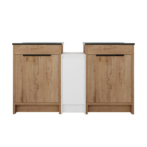 Freestanding Bathroom Vanity With Sink, Storage Cabinets, Soft Closing Doors