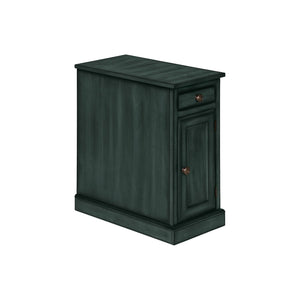 Accent Table With Storage Drawer For Living Room - Blue