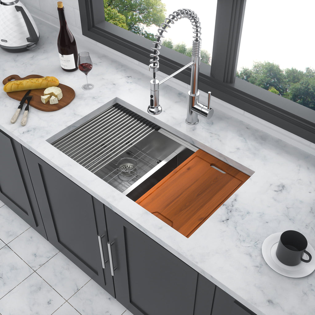 Stainless Steel Undermount Kitchen Sink With Double Bowl
