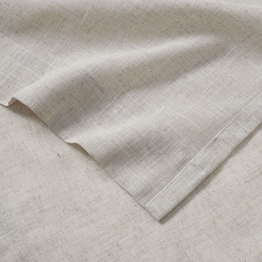 Kyler - Linen Blend Light Filtering Curtain Panel Pair - Natural