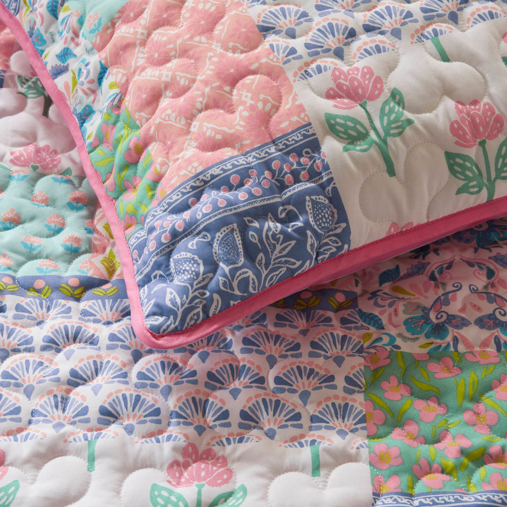 Nellie - Twin/Twin Long 3 Piece Quilt Set - Pink