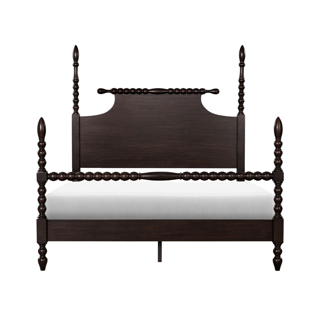 Beckett - Full Turned Wood Spindle Bed - Morocco Brown