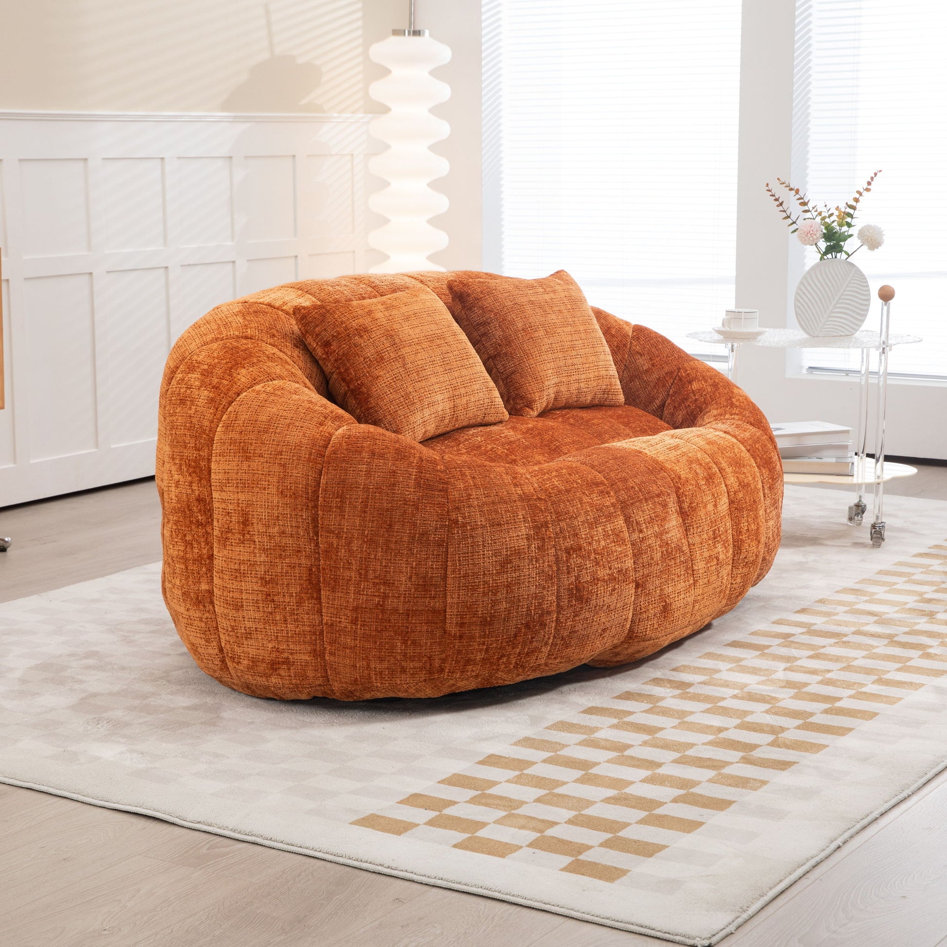 Bean Bag Lazy Sofa, Durable Comfort Lounger High Back Bean Bag Chair Couch